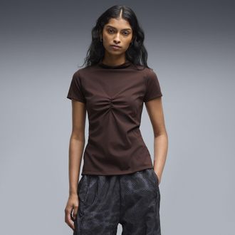 Puma Top slim CLRT da donna, Abbigliamento, Marrone, XL