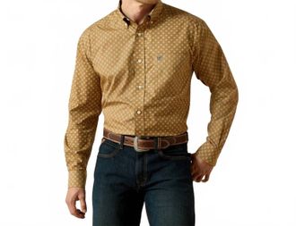 Ariat Darryl Long Sleeve Shirt In Khaki