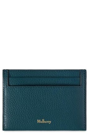 Mulberry Leather Card Case in Out Of The Blue at Nordstrom