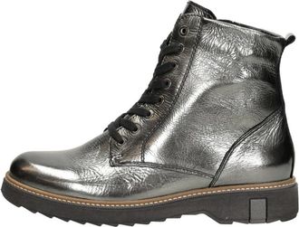 Waldl&auml;ufer Kitomi Enkellaarsjes - Dames - Veterlaarzen - Grijs - 38 EU - Wol - Schoenen