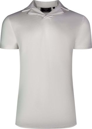 Siksilk Poloshirt SIKSILK Siksilk Polo Revere Polo, Herren, Gr. XL, weiss (wei&szlig;), Obermaterial: 95% Baumwolle CO. 5% Elasthan EL., Shirts Poloshirt