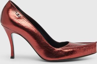 Diesel D-Lucette-Pumps in mirror leather - Heels - Woman - Red