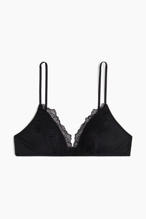 H&M Wattierter Soft-BH aus Mikrofaser - Schwarz