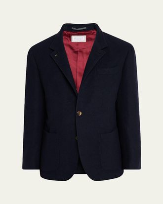 Brunello Cucinelli Mens Cashmere Blazer-Style Coat