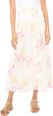 Vince Camuto Pleated Straight Hem Maxi Skirt