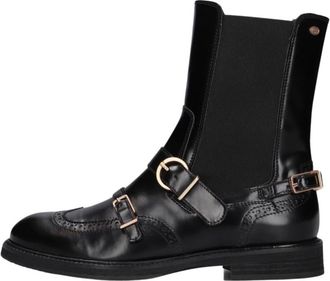 Fred De La Bretoniere Schoenen, Dames, Zwart, 40 EU, Leer, Paris Edane Enkellaars