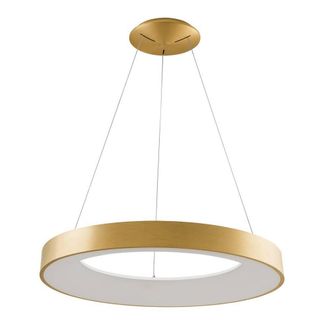 Netlighting Modern LED Hanging Pendant Brushed Gold Warm White 3000K 4400lm