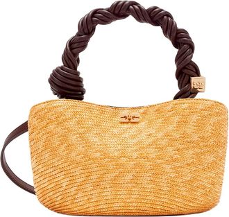 Ganni Tassen, Dames, Beige, ONE Size, Katoen, Mini Tas