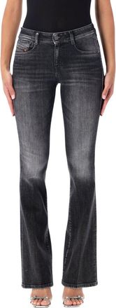Diesel Black Mid Rise Jeans