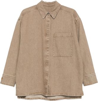 By Malene Birger Logo-embroidered Denim Shirt