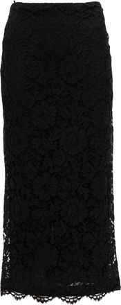 Valentino Garavani Women Black Lace Womens Skirt