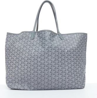 Goyard Saint Louis GM Grey Goyardine Canvas Tote Bag