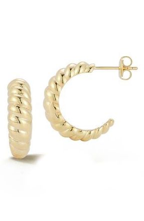 Glaze Jewelry Twisted Hoop Earrings in Gold at Nordstrom Rack