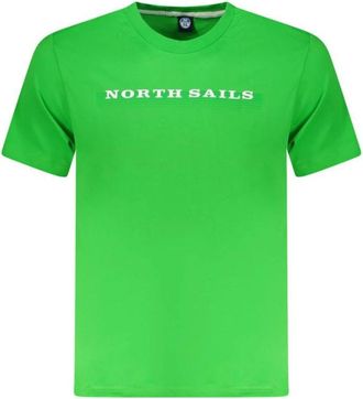 North Sails Cotton T-Shirt - Heren - T-shirts - Groen - S - Katoen - Tops