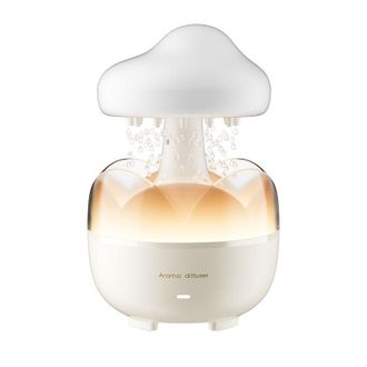 OEM Humidificador Port&aacute;til Raindrop, Capacidad De 230 Ml, Difusor De Aceites Esenciales Cloud Con Luz Nocturna Y Apagado Autom&aacute;tico Cuando Se Agota El Agu