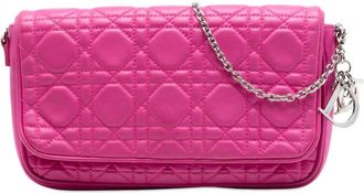 Dior Pre-owned Dior Lambskin Cannage Chain Pochette Ladies PQ5D2Q8V34HNWVQD