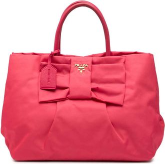 Prada Pre-owned Prada Tessuto Fiocco Bow Tote Ladies JJODUE9BJDB5OTHC