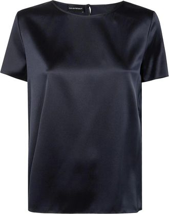 Emporio Armani Mujer, Camisetas, Azul, Talla: S
