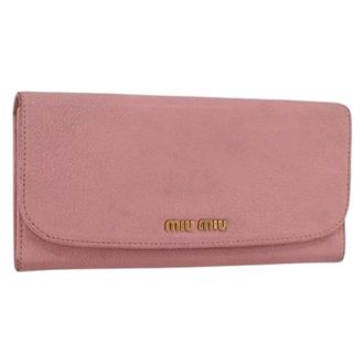 Miu Miu Portafoglio in pelle Pre-owned - - Pre-owned - Donna - Rosa - ONE SIZE
