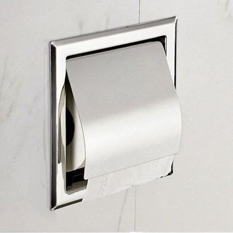 OEM Soporte Para Rollo De Papel Higi&eacute;nico Integrado Para Almacenamiento En El Ba&ntilde;o, Acero Inoxidable, Cromo Pulido