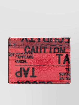 Balenciaga calf leather tape type card holder