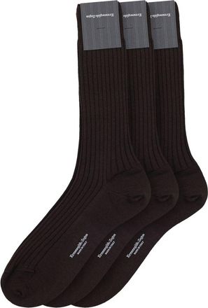 Ermenegildo Zegna Brown Wool Mens Socks