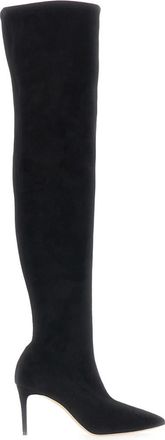 Casadei Black Suede Julia Boots
