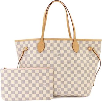 Louis Vuitton Damier Azur Damier Azur Rose Ballerine Damier Azur Handbag Tote Bag (Pre-Owned)
