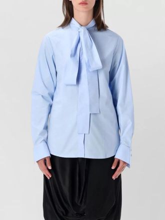 7 For All Mankind cotton tie-neck shirt