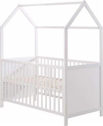 Mobili Rebecca Letto per Bambini Rebecca Mobili Seben 154,5x142,5x74,5 Pino Bianco Marrone Chiaro Scandinavo