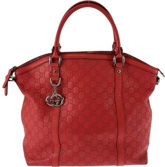 Gucci Red Guccissima Leather Handbag (Authentic Pre-Loved)