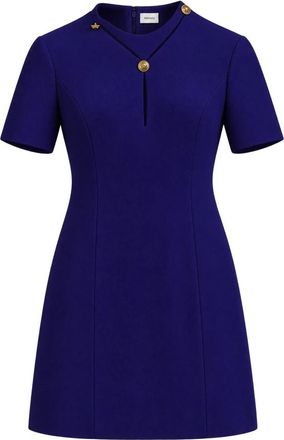 Versace Korte Jurken - Dames - Korte kleedjes - Blauw - M - Kleedjes