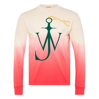 J.W.Anderson Long Sleeve Tops, male, Multicolor, Size: M Ribbon Anchor T-Shirt