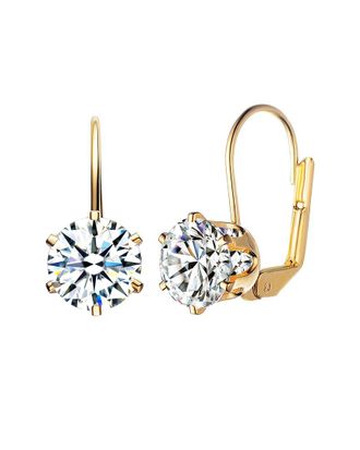 Genevive 14K Plated Cz Studs