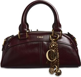 Chlo&eacute; Bowling Leather Handheld Bag in Perfect Plum at Nordstrom
