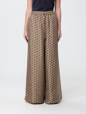 Max Mara Pantaloni wide-leg in seta stampata