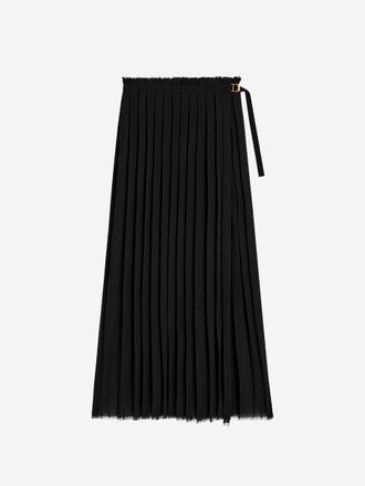 Ami Pleated Maxi Skirt
