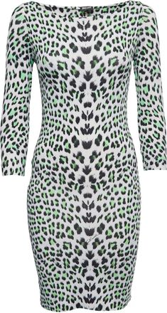 Cavalli Abito leopardato Pre-owned - Bianco