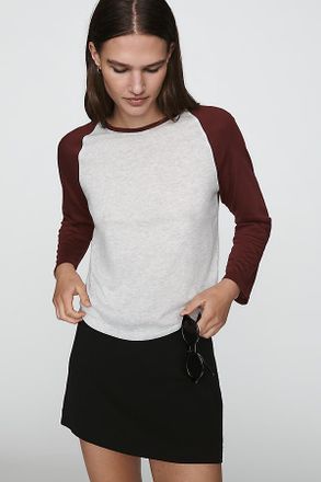 Good American Raglan Tee