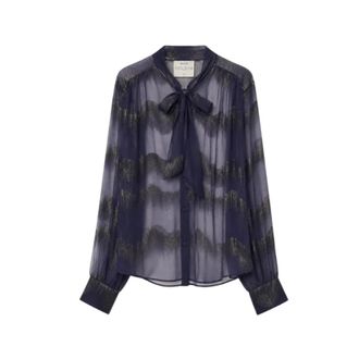 Forte_Forte Camicia con fiocco Nuages dArgent - - Blouses & Shirts - Donna - Nero - S