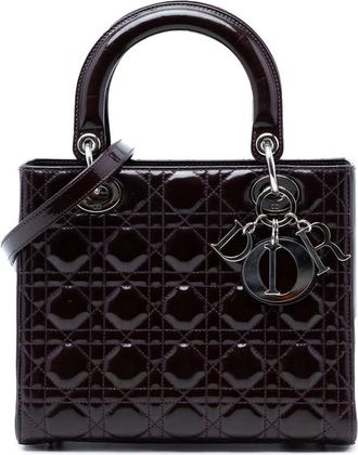 Dior Pre-owned Dior Medium Patent Cannage Lady Dior Ladies QYFVIV0CG9P7LNKM