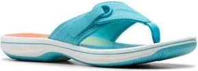 Clarks Breeze Reyna Flip Flop in Turquoise Ombre at Nordstrom Rack, Size 10