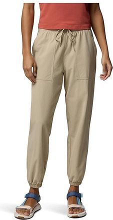 Columbia Pinetown Canyon Joggers Womens Casual Pants Ancient Fossil : 2XL R, Elastane/Nylon