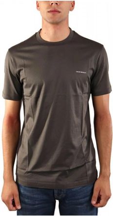 Emporio Armani Logo T-Shirt - Heren - T-shirts - Grijs - 2XL - Katoen - Tops
