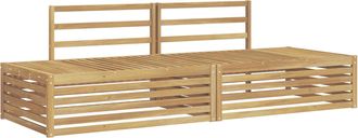 vidaXL 2 Uds. Conjunto De Sof&aacute;s De Exterior Blanco Vidaxl