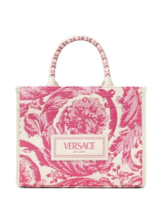 トートバッグ Shopping bag - Versace - Leather - Pink Versace: Pink Bags now up to −73% | Stylight