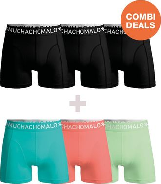 Muchachomalo Heren Boxershorts - 3+3 Pack - Mannen Onderbroeken