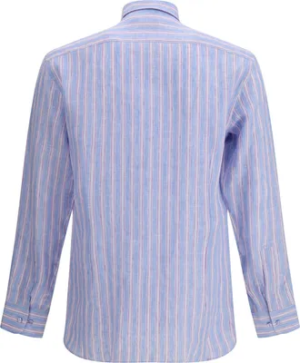 Etro Mens Striped Linen Shirt S9880