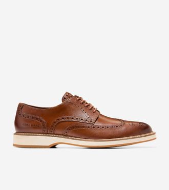 Cole Haan Mens Morse Grand Wingtip Oxford Shoes - Brown Size 11