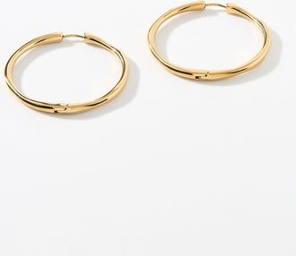 Pilgrim Womens Haze large Hoop Earrings